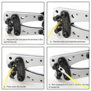 6 - 50 mm2 Anderson Plug Crimp Crimping Tool Battery Cable Lug Hex Crimper by salelink.co.nz