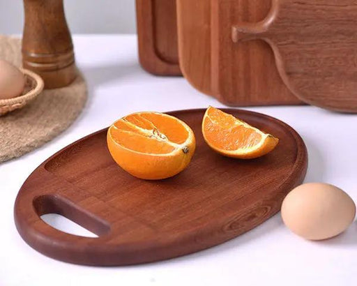Creative Solid ebony chopping board, wooden kitchen cutting board, multi-functional bread board and serving tray. by Resin Art NZ