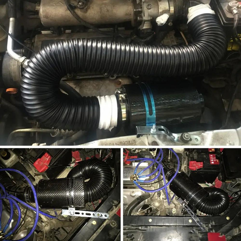 Universal Car Carbon Fibre Cold Air Filter by salelink.co.nz