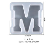 Alphabet Letter Moulds - Individual - Super Large by Resin Art NZ
