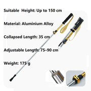 Ecotrek Folding Hiking Trekking Pole – Yellow with Cartoon Dog Pattern LBDS5016 by ECOTREK