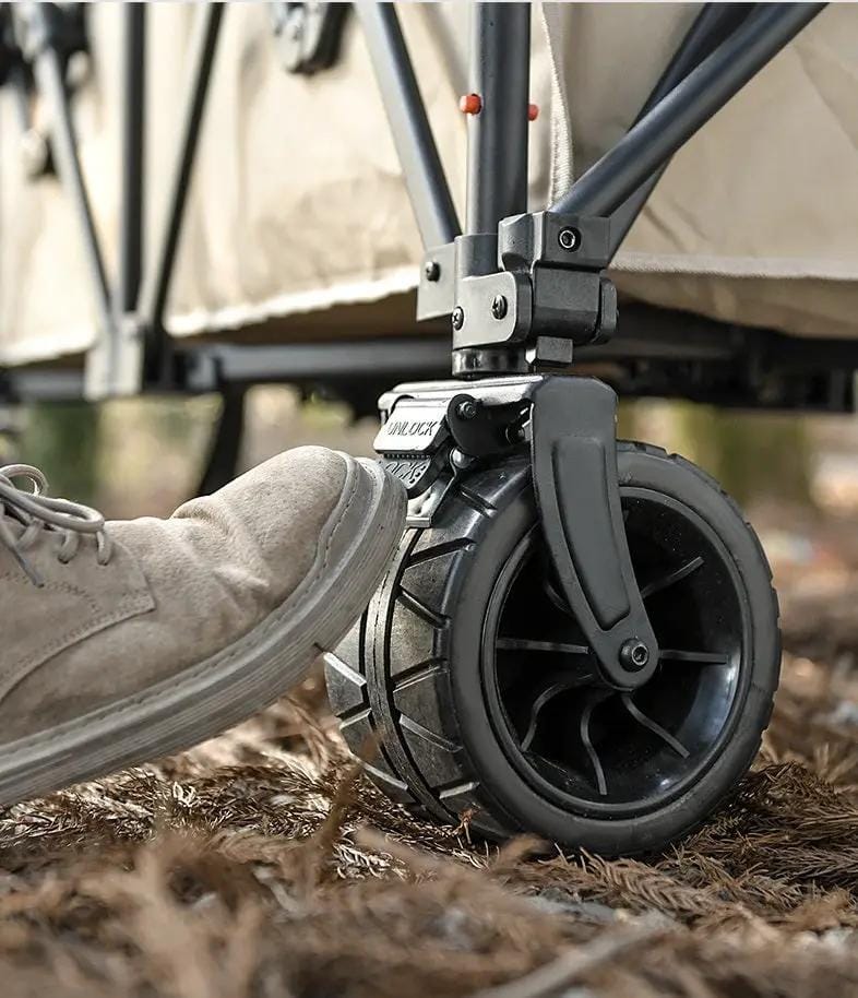 Heavy Duty Collapsible Trolley,Wagon Cart – Extra Large 260L, All-Terrain Wheels LJ1113 by ECOTREK