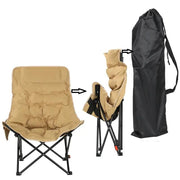 ECOTREK High-Back Padded Camping Chair – 3 Position Reclining Moon Chair TMD9284 by ECOTREK