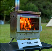 Wood Burning Stove – Outdoor Winter Heating Stove with Fire Viewing Glass SZXL2934 by ECOTREK