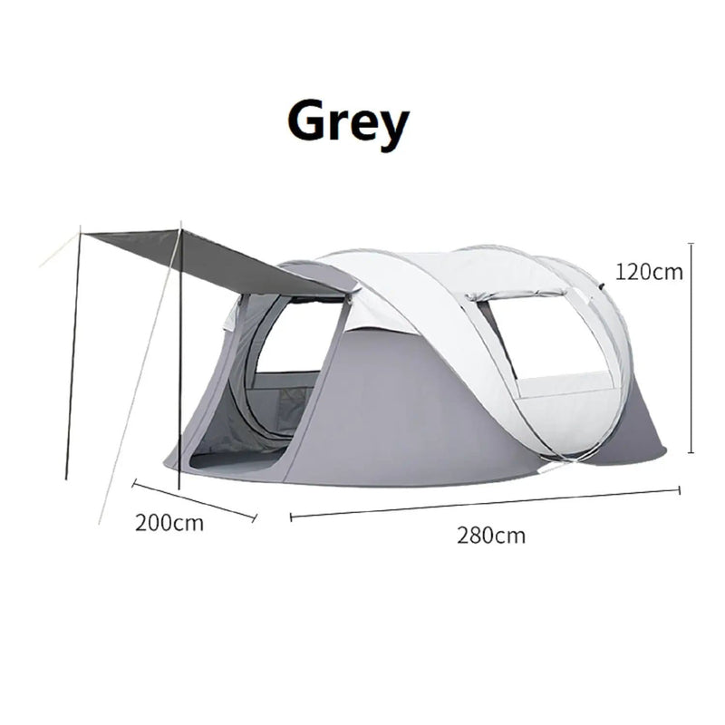 Portable Instant Pop-Up Boat-Shaped Tent SXBC7043 by ECOTREK