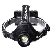 Headlamps XHP70 Super Bright Waterproof 3 x 18650 Batteris Adjustable Focus by dealonline.co.nz
