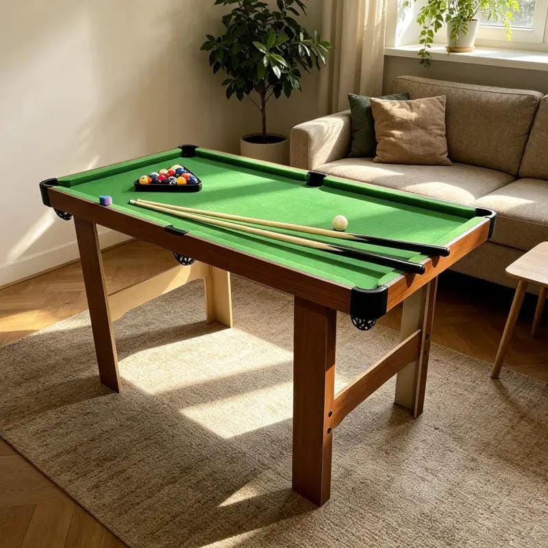dealonline.co.nz dealonline.co.nz Mini Pool Table Set 120cm By 61cm 72cm High Portable Billiards Game Mini Pool Table Set 120cm Portable Billiards Game
