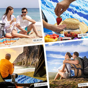 Waterproof Sandproof Beach Blanket 210x200cm by salelink.co.nz