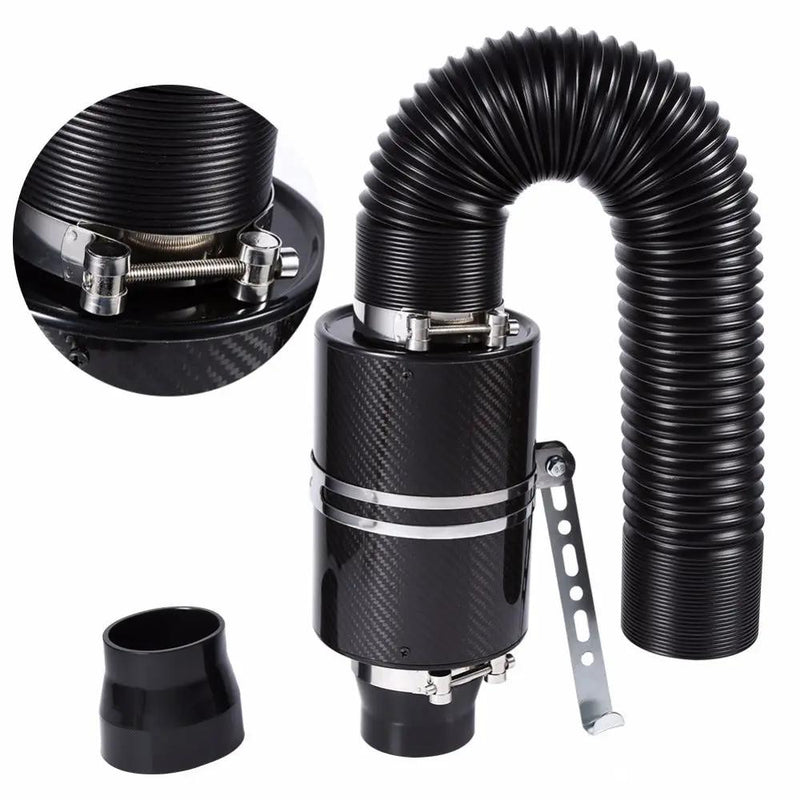 Universal Car Carbon Fibre Cold Air Filter by salelink.co.nz
