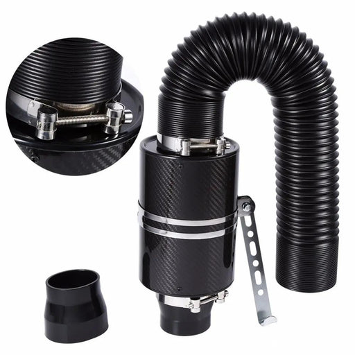 Universal Car Carbon Fibre Cold Air Filter by salelink.co.nz