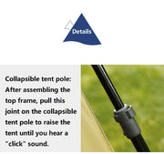 Large Automatic Pop-Up Square Tent by ECOTREK