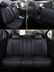 Car Seat Cover Faux Leather Cushion 5 Seater Full Set Front Rear Premium Quality by dealonline.co.nz