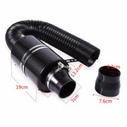 Universal Car Carbon Fibre Cold Air Filter by salelink.co.nz