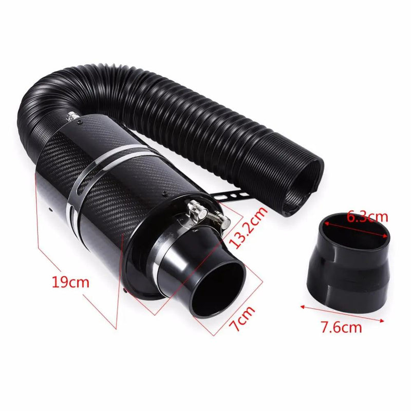 Universal Car Carbon Fibre Cold Air Filter by salelink.co.nz