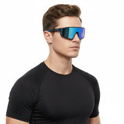 HD Polarized lens Sports Sunglasses Anti-Blue Ray Hydrophobic - Blue by dealonline.co.nz