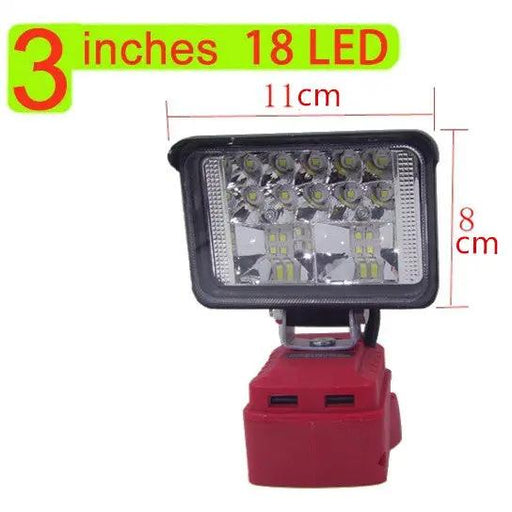 3 Inch LED Work Light for Milwaukee M18 Battery by salelink.co.nz
