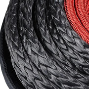 Winch Rope 29M Dyneema Synthetic Car Tow Recovery Cable 4WD BLK by salelink.co.nz