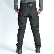 Men's Tactical Pants Water Resistant Cargo Pants Soft Shell Fleece Lined BLACK by dealonline.co.nz