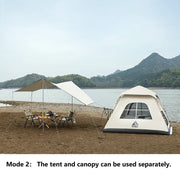Portable Fully Automatic Waterproof Camping Tent with Canopy for All-Season DYLF97813 by ECOTREK