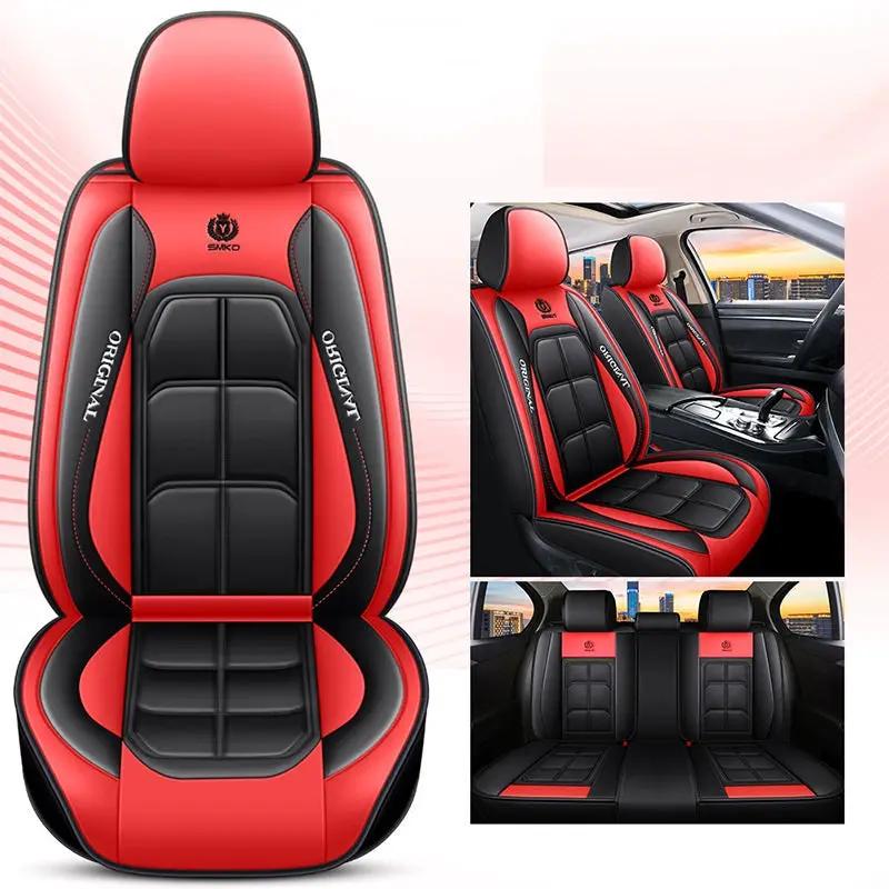 Car Seat Cover Faux Leather Cushion 5 Seater Full Set Front Rear Premium Quality by dealonline.co.nz
