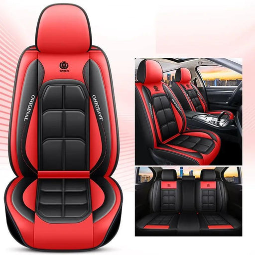 Car Seat Cover Faux Leather Cushion 5 Seater Full Set Front Rear Premium Quality by dealonline.co.nz