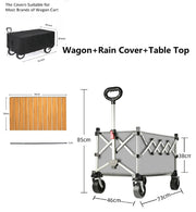 Ecotrek Folding Camping Trolley Heavy Duty Wagon Cart 150L XY3073 by ECOTREK