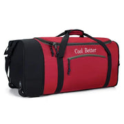Ecotrek 55L Foldable Rolling Duffel Bag with 2 Wheels – Waterproof Oxford Weekender Travel Bag FL6121 by ECOTREK