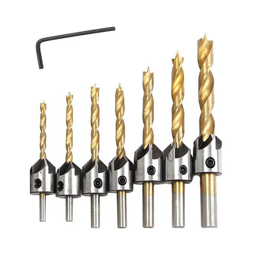 8pcs Woodworking Countersink Drill by salelink.co.nz
