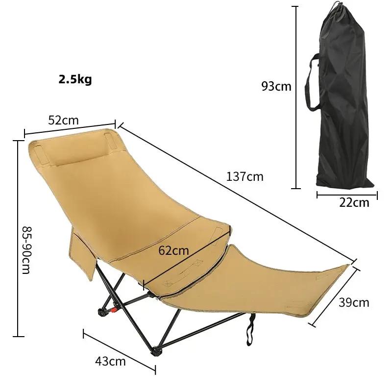 Adjustable Folding Chair with Footrest – 3 Recline Positions TMD7269 by ECOTREK