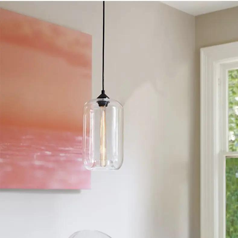 Clear Lampshade Glass Pendant Hanging Light by salelink.co.nz