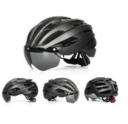 Ecotrek Adult Bicycle Helmet – Adjustable Cycling Helmet with Removable Goggles HT53107 by ECOTREK