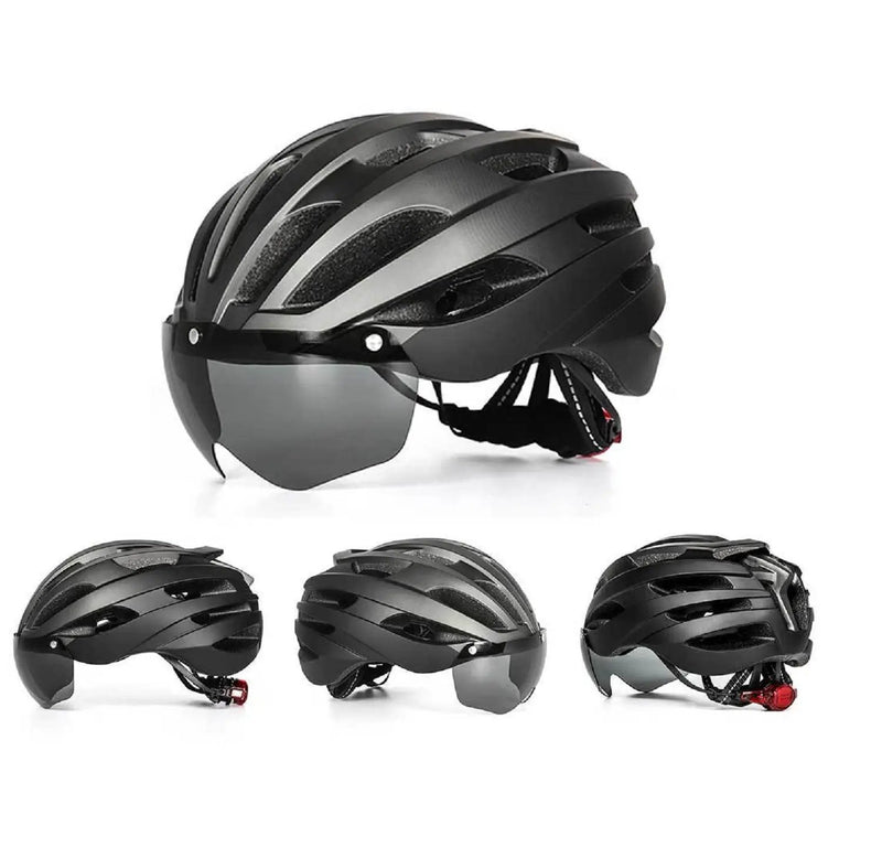Ecotrek Adult Bicycle Helmet – Adjustable Cycling Helmet with Removable Goggles HT53107 by ECOTREK