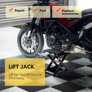 Motorcycle Scissor Lift Jack - Black by salelink.co.nz
