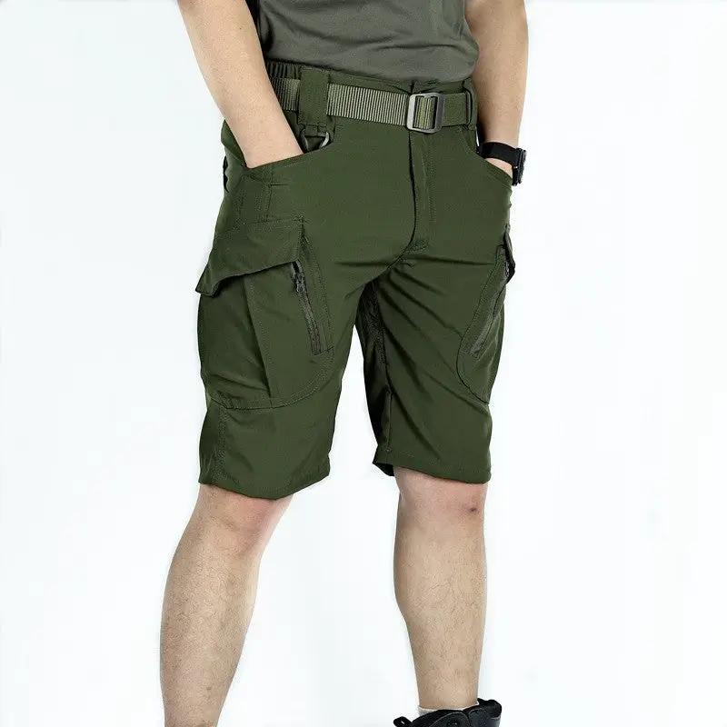 Men's Tactical Short Water Resistant Flex Ripstop Cargo Pants Lightweight Hiking by dealonline.co.nz