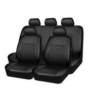 Universal Fit Faux Leather Full Set Black Automotive Seat Covers fits by dealonline.co.nz