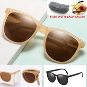 Foldable HD Polarized Lens Sunglasses Anti-Blue Ray Hydrophobic by dealonline.co.nz