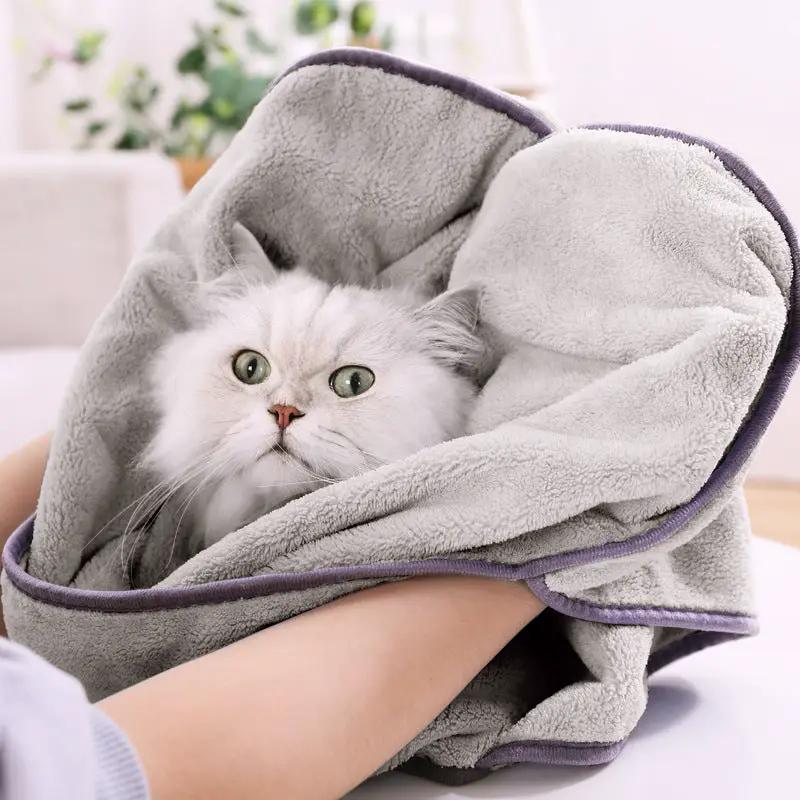 Pet Bath Towel Super Absorbent Pet Ultra Drying Towels by dealonline.co.nz
