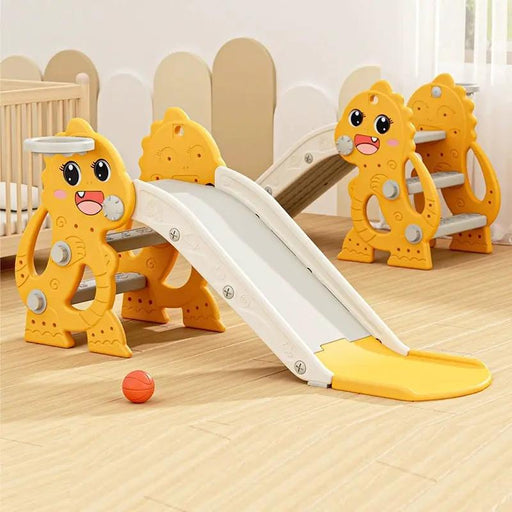 dealonline.co.nz dealonline.co.nz Kids Slide with Basket Outdoor Dinosaur Slide for Toddlers Easy Assembly