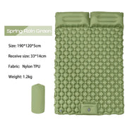 Ultralight 2 Person Inflatable Camping Sleeping Mat with Built-in Foot Pump and Pillow YFHY7016 by ECOTREK