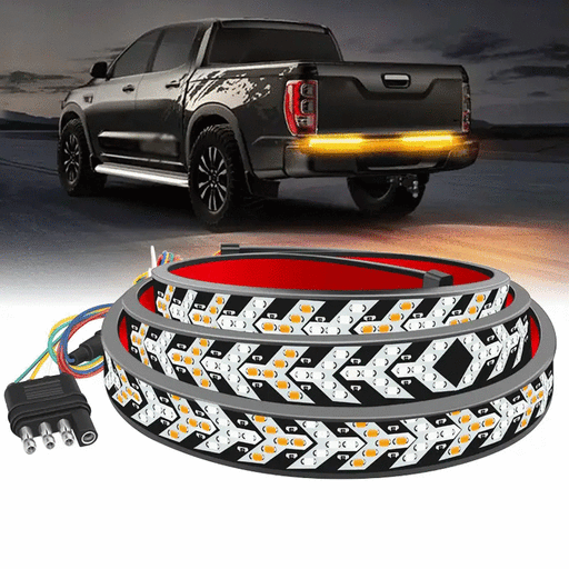 LED Tailgate Light Bar Strip 12V Flexible Switchback Red Amber Turn Signal Light by salelink.co.nz