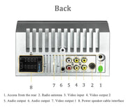 7" Double 2 DIN Bluetooth Head Unit Car Stereo Touch Screen Radio FM/TF/USB/AUX by salelink.co.nz