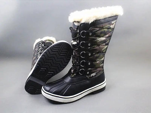 dealonline.co.nz dealonlinenz Winter Fluffy Collar Snow Boots Explorer With Fleece Lining Lace Up For Women 40 Winter Fluffy Collar Snow Boots With Fleece Lining