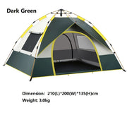 Pop-Up Automatic Camping Tent – Lightweight & Easy Setup JLP72513 by ECOTREK