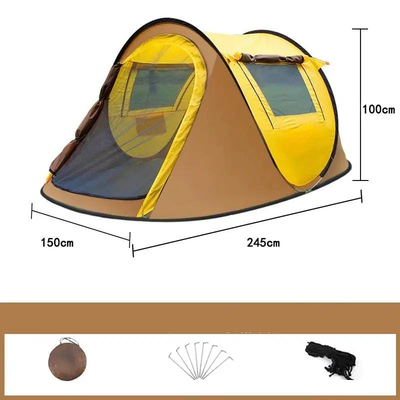 Foldable Camping Tent – Instant Pop-Up (245 × 150 × 105 cm) MBS7031 by ECOTREK