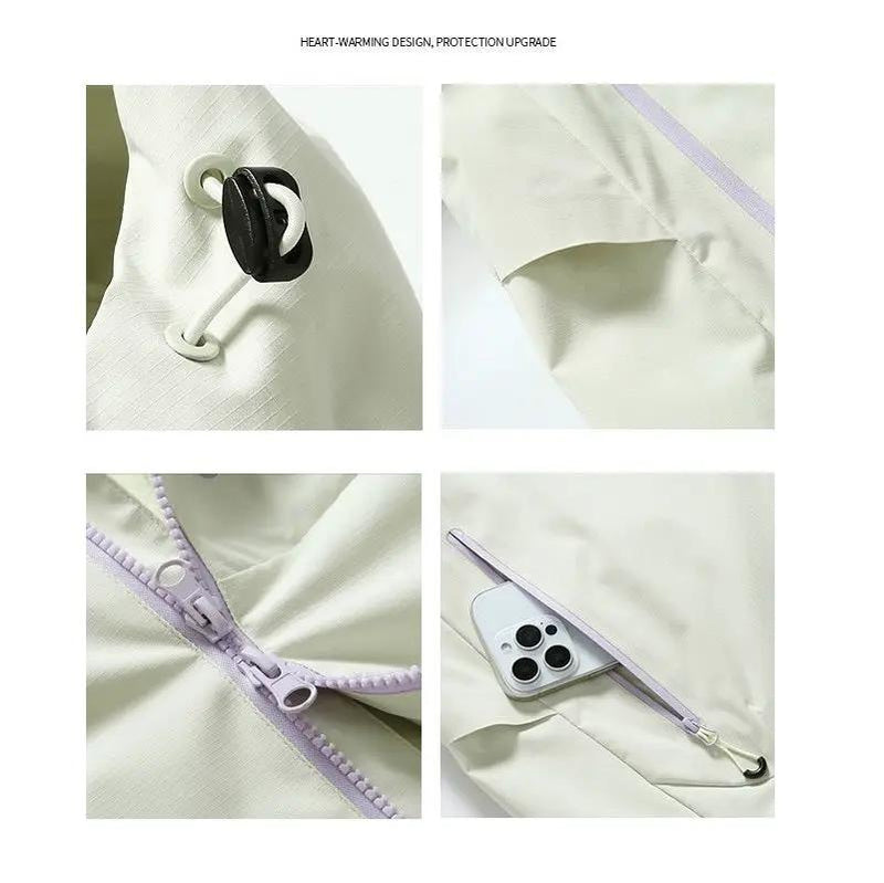 Unisex 3-in-1 Detachable Outdoor Jacket Waterproof Windproof Mountain Coat by dealonline.co.nz