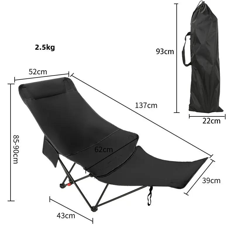 Adjustable Folding Chair with Footrest – 3 Recline Positions TMD7269 by ECOTREK