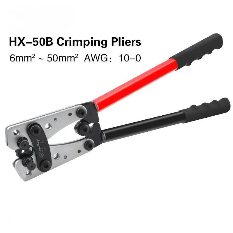 6 - 50 mm2 Anderson Plug Crimp Crimping Tool Battery Cable Lug Hex Crimper by salelink.co.nz