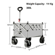 ECOTREK Camping Gear Ecotrek Foldable All-Terrain Wagon Cart 300L Heavy Duty Beach Cart XY3104 Ecotrek Foldable All-Terrain Wagon Cart 300L Heavy Duty Beach Cart XY3104