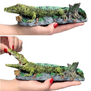 Fish Tank Decoration / Aquarium Ornament, Crocodile by dealonline.co.nz
