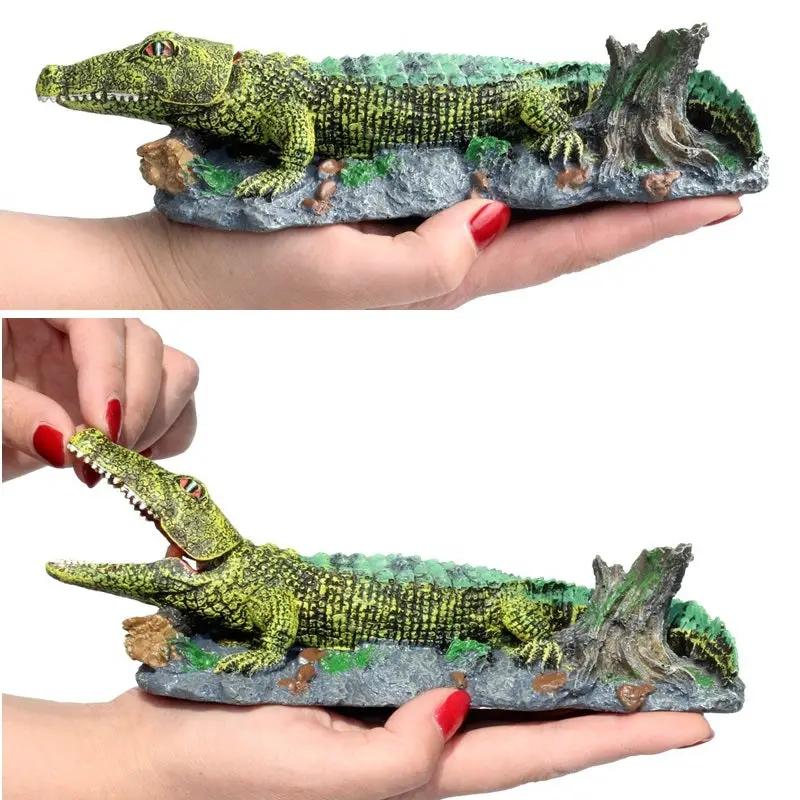 Fish Tank Decoration / Aquarium Ornament, Crocodile by dealonline.co.nz